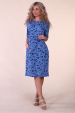 М374 Платье «Мишель»(синий) - 4