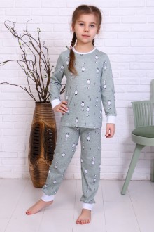 ПЖ6 Пижама детская с  брюками на манжетах (гуси) 