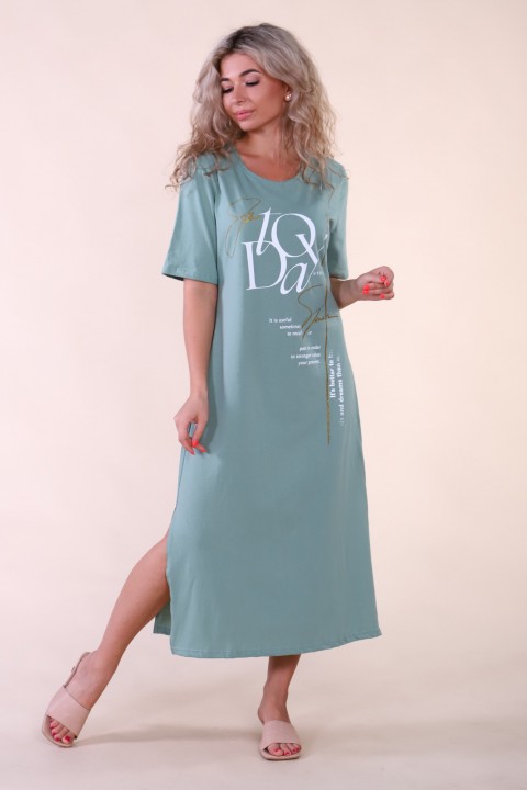 М378 Платье «Интрига» (светлый хаки) - 6